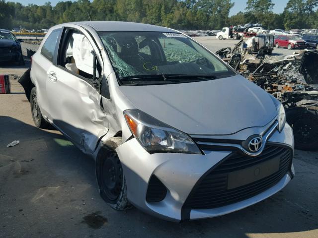 VNKJTUD35FA017863 - 2015 TOYOTA YARIS GRAY photo 1