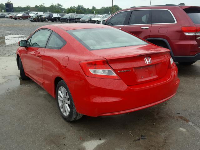 2HGFG3B19CH543099 - 2012 HONDA CIVIC EXL წითელი ფოტო 3