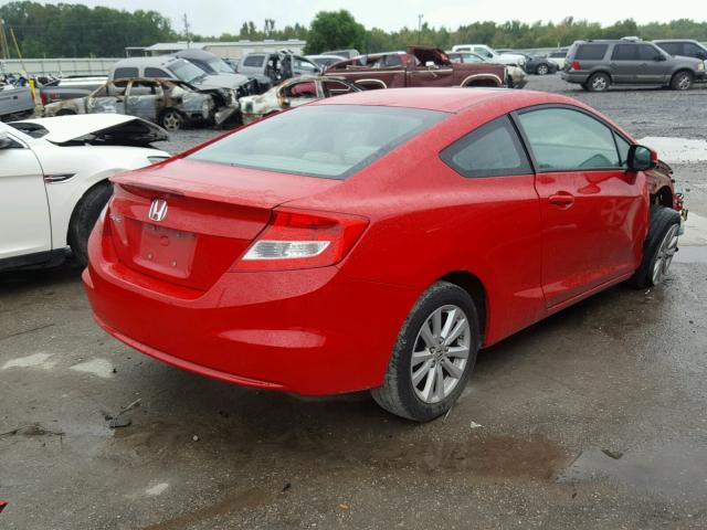 2HGFG3B19CH543099 - 2012 HONDA CIVIC EXL წითელი ფოტო 4