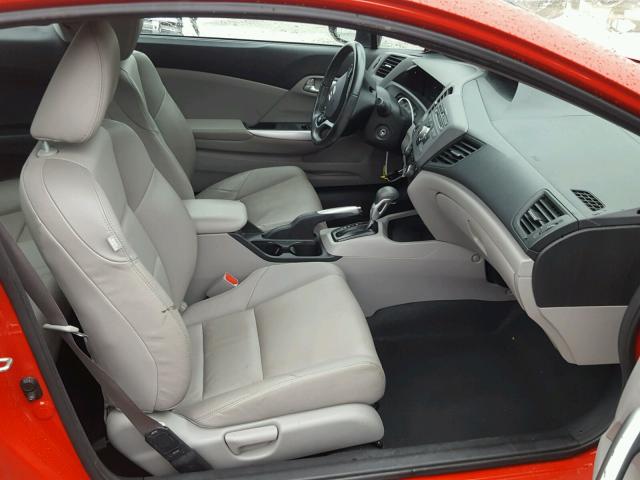 2HGFG3B19CH543099 - 2012 HONDA CIVIC EXL წითელი ფოტო 5
