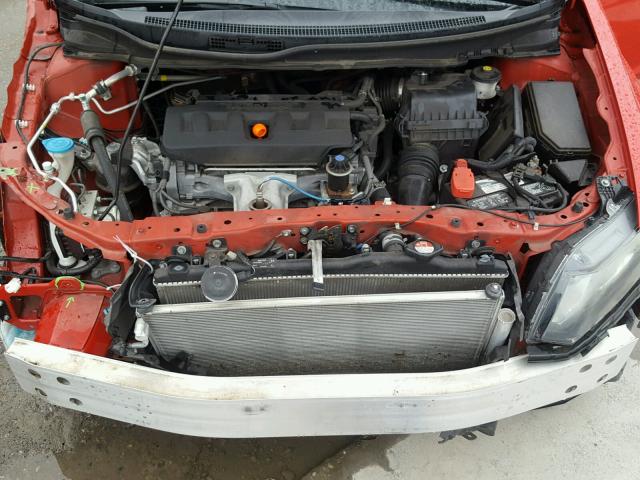 2HGFG3B19CH543099 - 2012 HONDA CIVIC EXL წითელი ფოტო 7