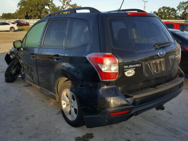 JF2SJADC7FG592918 - 2015 SUBARU FORESTER 2 BLACK photo 3