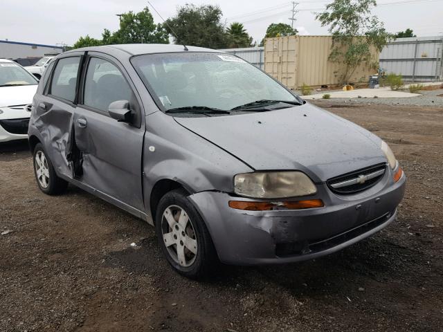 KL1TD66688B268575 - 2008 CHEVROLET AVEO BASE Szary zdjęcie 1