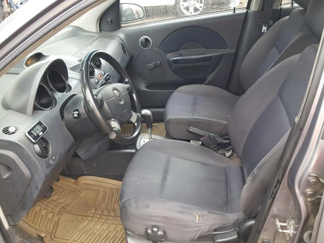 KL1TD66688B268575 - 2008 CHEVROLET AVEO BASE Szary zdjęcie 5