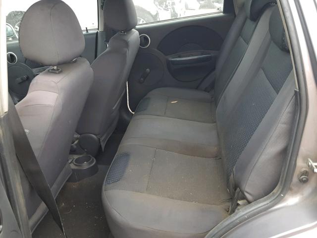 KL1TD66688B268575 - 2008 CHEVROLET AVEO BASE Szary zdjęcie 6