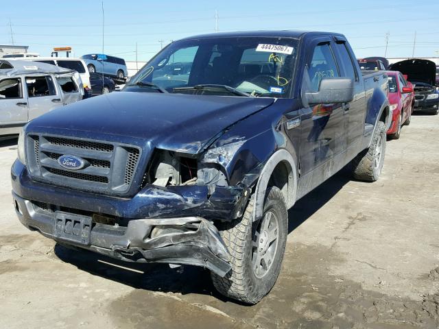 1FTPX04595KD83075 - 2005 FORD F150 BLACK photo 2