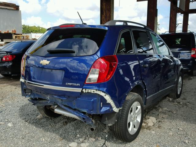 3GNFL2EK2DS525154 - 2013 CHEVROLET CAPTIVA LS 蓝色 照片 4