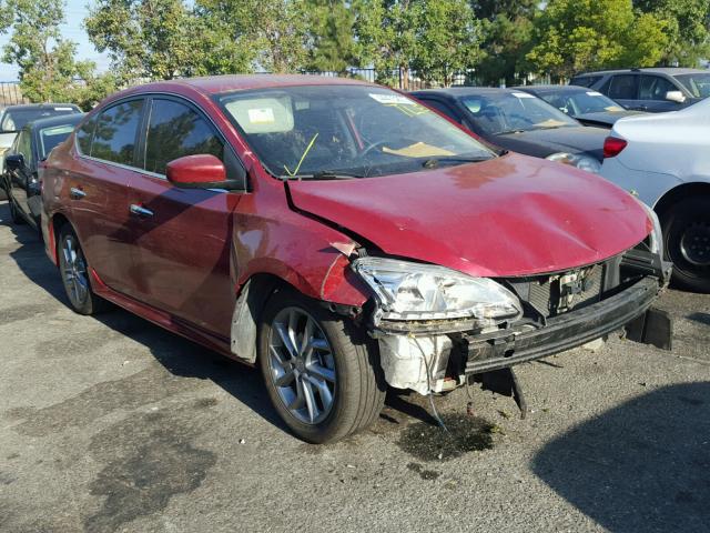 3N1AB7AP6EL652380 - 2014 NISSAN SENTRA S RED photo 1