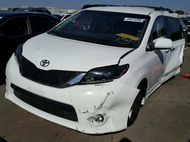 5TDXK3DC2FS629392 - 2015 TOYOTA SIENNA SPO WHITE photo 2