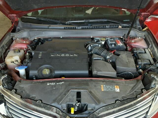 3LN6L2GK4ER829760 - 2014 LINCOLN MKZ წითელი ფოტო 7