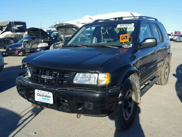 4S2CK58WX14353678 - 2001 ISUZU RODEO BLACK photo 2