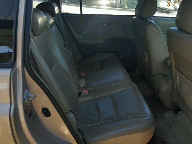 JTEEP21A740026844 - 2004 TOYOTA HIGHLANDER BEIGE photo 6