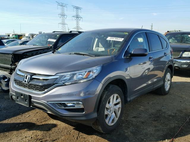 2HKRM4H52GH715250 - 2016 HONDA CR-V EX GRAY photo 2