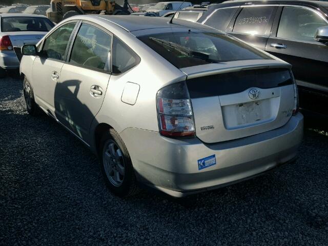 JTDKB20U640034757 - 2004 TOYOTA PRIUS SILVER photo 3