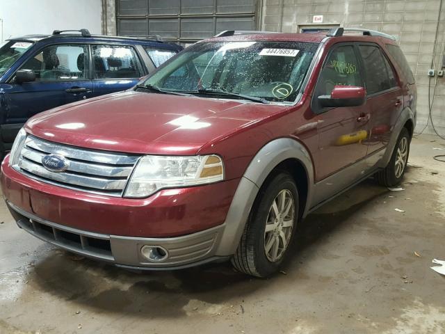 1FMDK05W68GA38565 - 2008 FORD TAURUS X MAROON photo 2