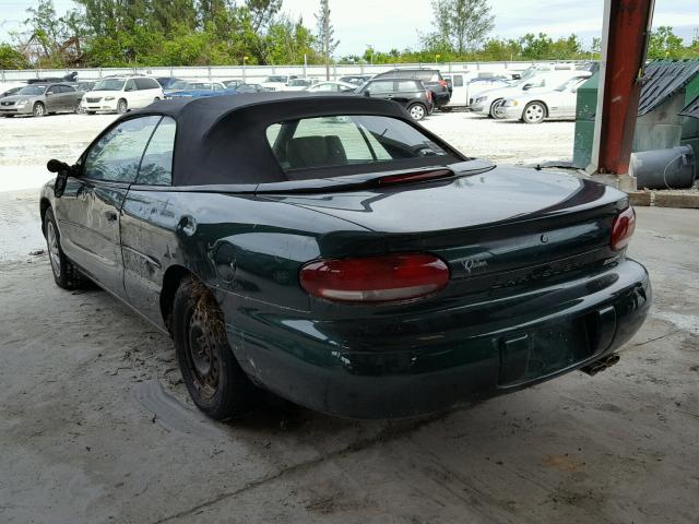 3C3EL45H5VT513035 - 1997 CHRYSLER SEBRING JX GREEN photo 3