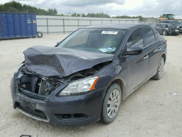 3N1AB7AP6DL611908 - 2013 NISSAN SENTRA S GRAY photo 2