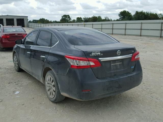 3N1AB7AP6DL611908 - 2013 NISSAN SENTRA S GRAY photo 3