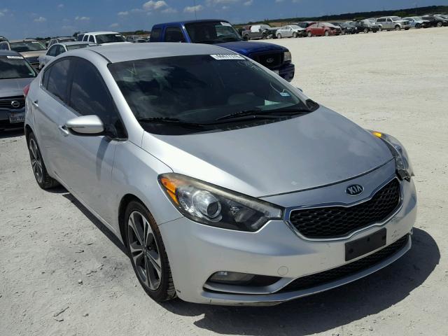 KNAFX4A8XE5085471 - 2014 KIA FORTE EX SILVER photo 1