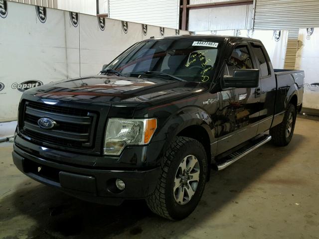 1FTFX1CF4DFC53532 - 2013 FORD F150 BLACK photo 2