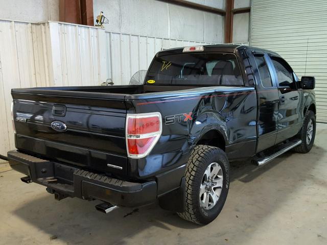 1FTFX1CF4DFC53532 - 2013 FORD F150 BLACK photo 4