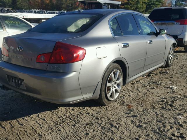 JNKCV51F16M614487 - 2006 INFINITI G35 GRAY photo 4