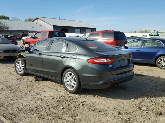 3FA6P0HD6FR191175 - 2015 FORD FUSION SE GRAY photo 3