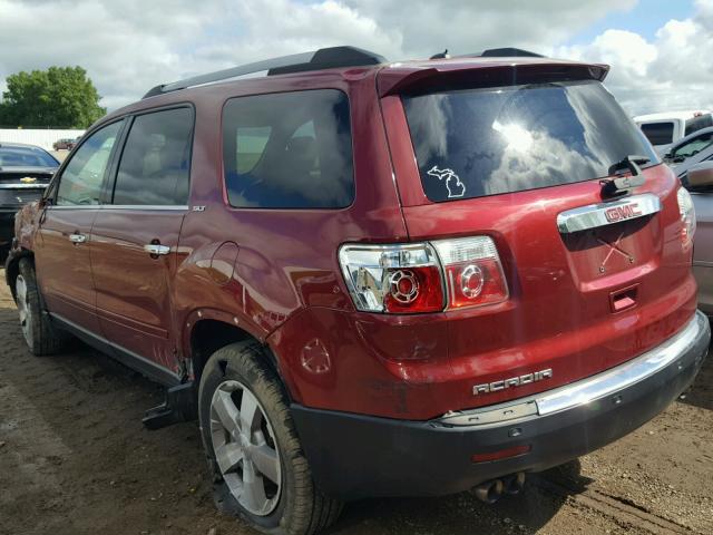 1GKLRMED1AJ148051 - 2010 GMC ACADIA SLT 红色 照片 3