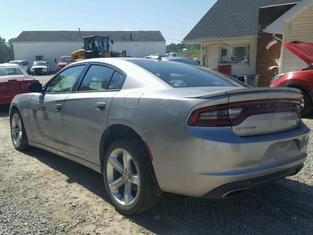 2C3CDXCT3GH203443 - 2016 DODGE CHARGER R/ SILVER photo 3
