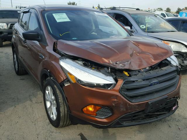 1FMCU0F78HUB30095 - 2017 FORD ESCAPE S BROWN photo 1