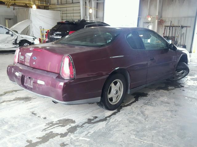 2G1WW12E439322053 - 2003 CHEVROLET MONTE CARL 紫色 照片 4