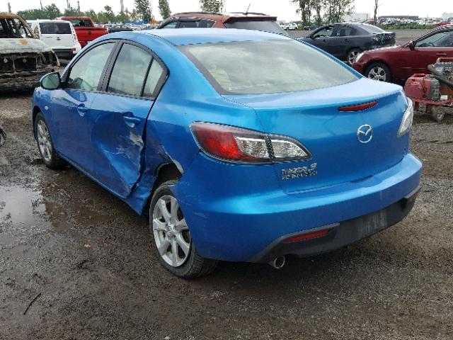 JM1BL1SFXA1304455 - 2010 MAZDA 3 I BLUE photo 3