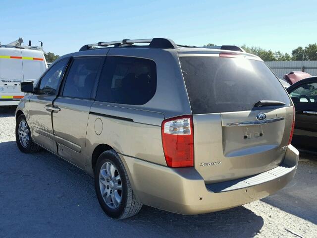 KNDMB233066099518 - 2006 KIA SEDONA EX BEIGE photo 3