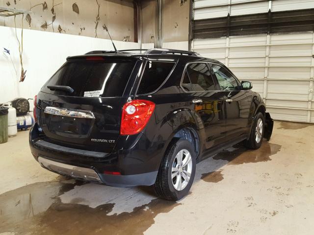 2CNFLGEW5A6379847 - 2010 CHEVROLET EQUINOX LT BLACK photo 4