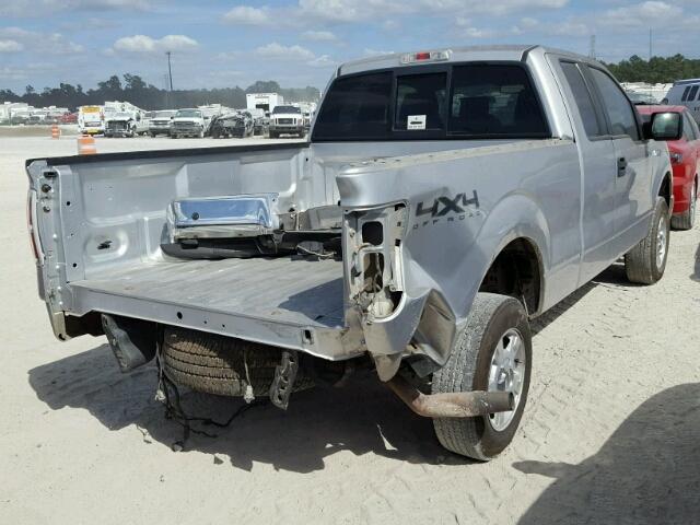 1FTFX1EF9BFB32473 - 2011 FORD F150 SUPER SILVER photo 4