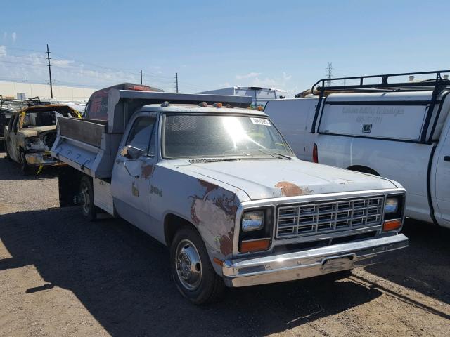 1B7MD34WXES248192 - 1984 DODGE D-SERIES D BLUE photo 1