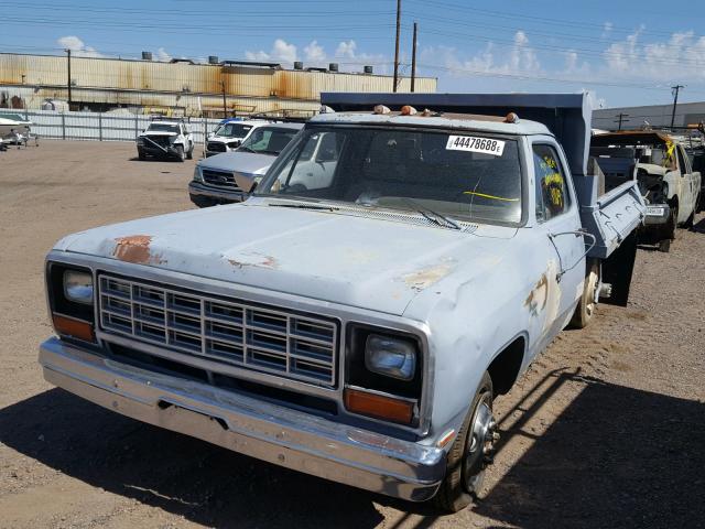 1B7MD34WXES248192 - 1984 DODGE D-SERIES D BLUE photo 2