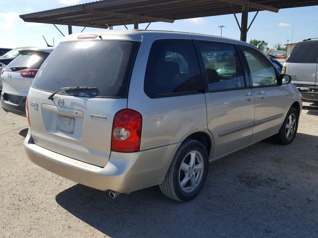 JM3LW28A730350306 - 2003 MAZDA MPV WAGON BEIGE photo 4