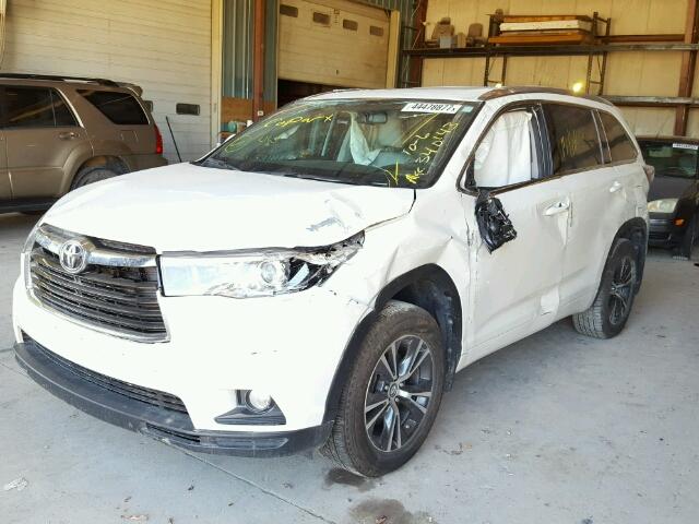 5TDJKRFH0GS340143 - 2016 TOYOTA HIGHLANDER WHITE photo 2