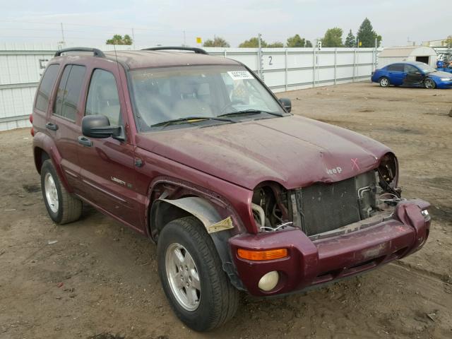 1J4GL58K52W135509 - 2002 JEEP LIBERTY LI MAROON photo 1