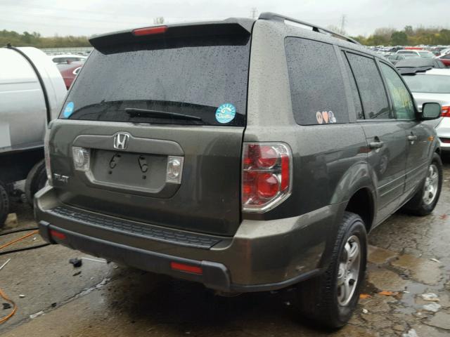 5FNYF28476B043510 - 2006 HONDA PILOT EX GREEN photo 4