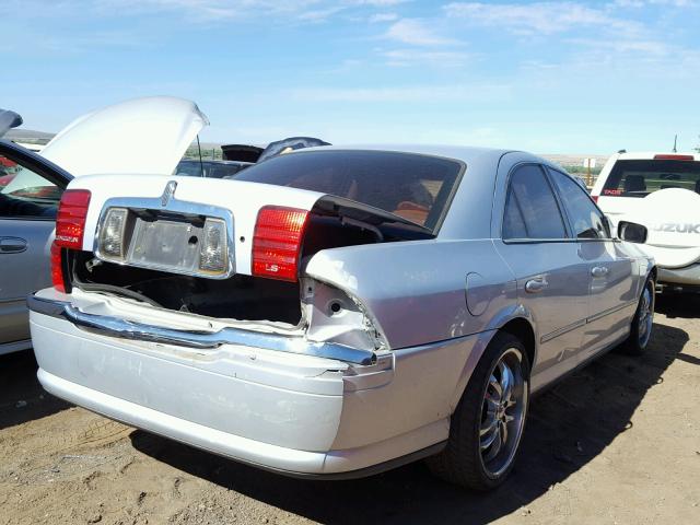 1LNHM86S22Y617673 - 2002 LINCOLN LS Gümüş foto 4