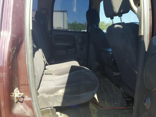 3D7KS28C05G705306 - 2005 DODGE RAM 2500 S მუქწითელი ფოტო 6