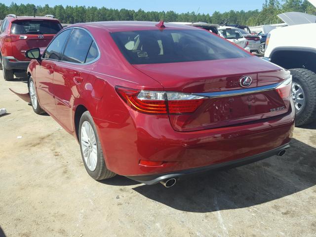 JTHBK1GG3E2117271 - 2014 LEXUS ES 350 RED photo 3