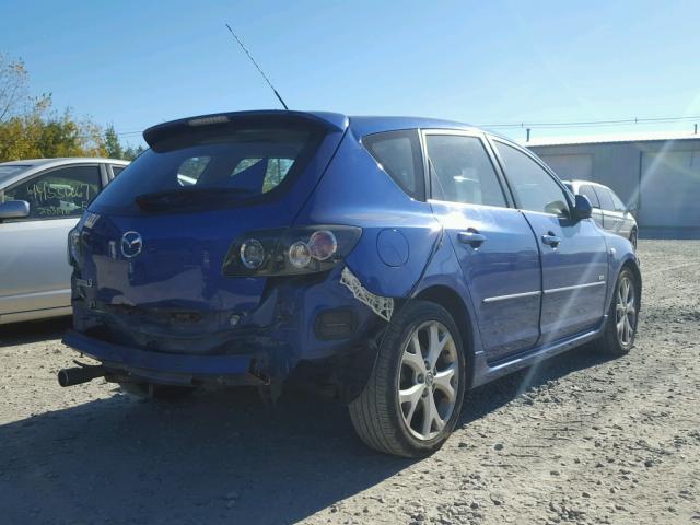 JM1BK344481843691 - 2008 MAZDA 3 BLUE photo 4