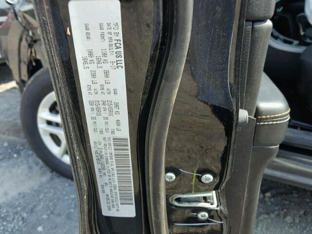 3C4NJDAB1JT163593 - 2018 JEEP COMPASS SP BLACK photo 10