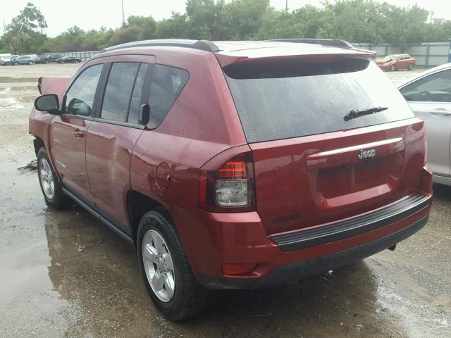 1C4NJCBA8FD438518 - 2015 JEEP COMPASS SP RED photo 3