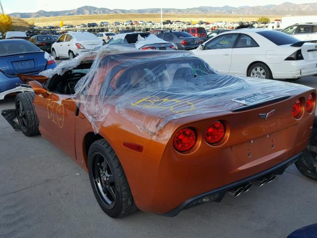 1G1YY26UX75131198 - 2007 CHEVROLET CORVETTE ORANGE photo 3