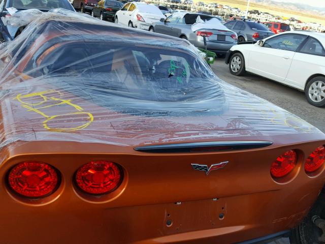 1G1YY26UX75131198 - 2007 CHEVROLET CORVETTE ORANGE photo 6