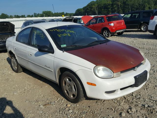 1P3ES46C7YD620633 - 2000 PLYMOUTH NEON BASE WHITE photo 1